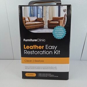 Furniture Clinic Leather Easy Restoration Kit Light Grey Clean Restore